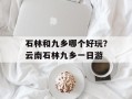 石林和九乡哪个好玩？云南石林九乡一日游