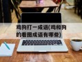 鸡狗打一成语(鸡和狗的看图成语有哪些)