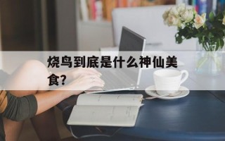 烧鸟到底是什么神仙美食？