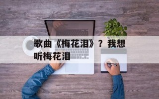 歌曲《梅花泪》？我想听梅花泪