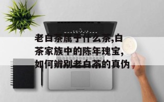 老白茶属于什么茶,白茶家族中的陈年瑰宝,如何辨别老白茶的真伪