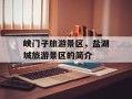 峡门子旅游景区，盐湖城旅游景区的简介