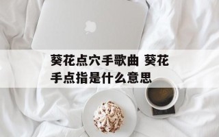 葵花点穴手歌曲 葵花手点指是什么意思
