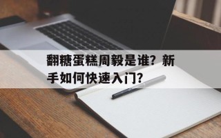 翻糖蛋糕周毅是谁？新手如何快速入门？