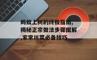 蚂蚁上树的终极指南,揭秘正宗做法步骤图解,家常川菜必备技巧