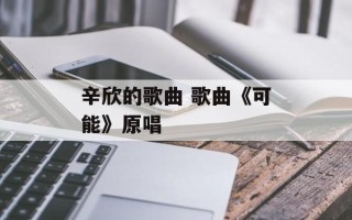 辛欣的歌曲 歌曲《可能》原唱