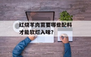 红烧羊肉需要哪些配料才能软烂入味？