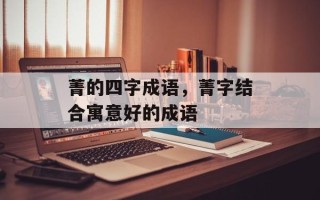 菁的四字成语，菁字结合寓意好的成语