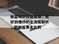 椒盐明虾终极指南，选虾到爆炒的全流程解析，附椒盐黄金比例