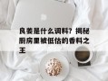 良姜是什么调料？揭秘厨房里被低估的香料之王