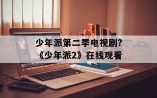 少年派第二季电视剧？《少年派2》在线观看