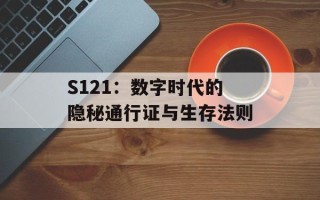 S121：数字时代的隐秘通行证与生存法则