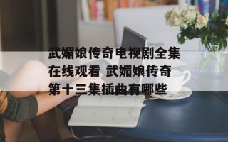 武媚娘传奇电视剧全集在线观看 武媚娘传奇第十三集插曲有哪些