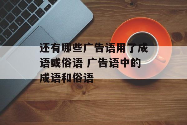 还有哪些广告语用了成语或俗语 广告语中的成语和俗语-第1张图片-